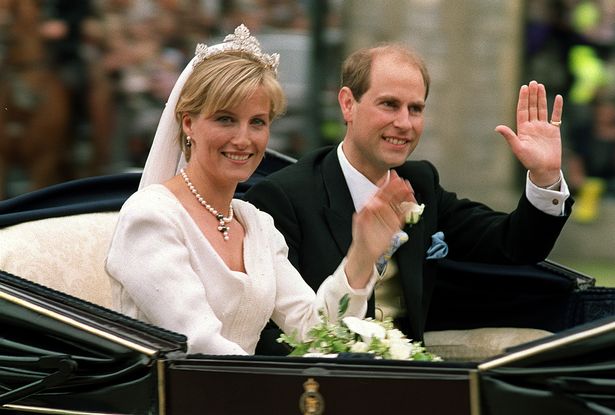 Prince Edward and Sophie on their wedding day
