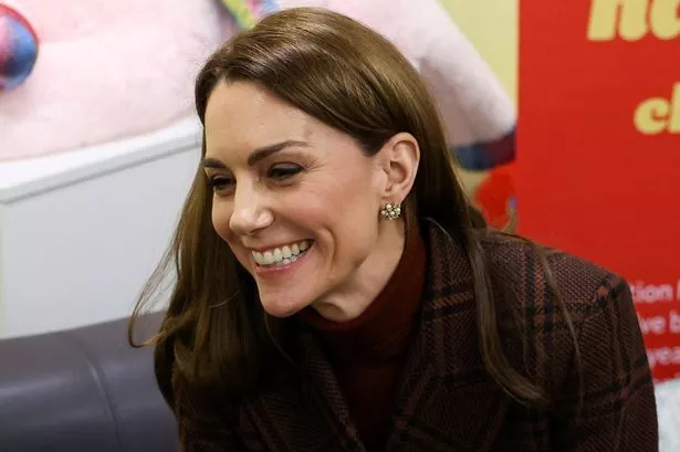 WILMSLOW, ENGLAND - FEBRUARY 11: Catherine, Princess Of Wales visits an 'Action For Children' mother and baby unit at HMP Styal, a prison and young offender institution, near Wilmslow on February 11, 2025 in Wilmslow, England. (Photo by Phil Noble-WPA Pool/Getty Images)