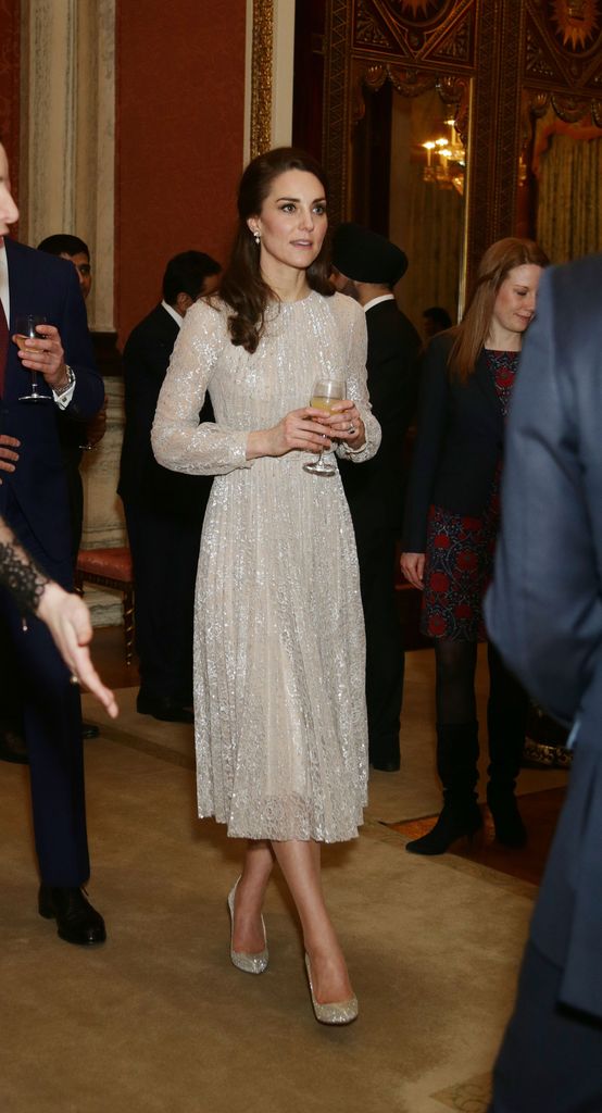 Kate Middleton at the launch of the UK-India Year of Culture 2017 at Buckingham Palace in London on February 27, 2017