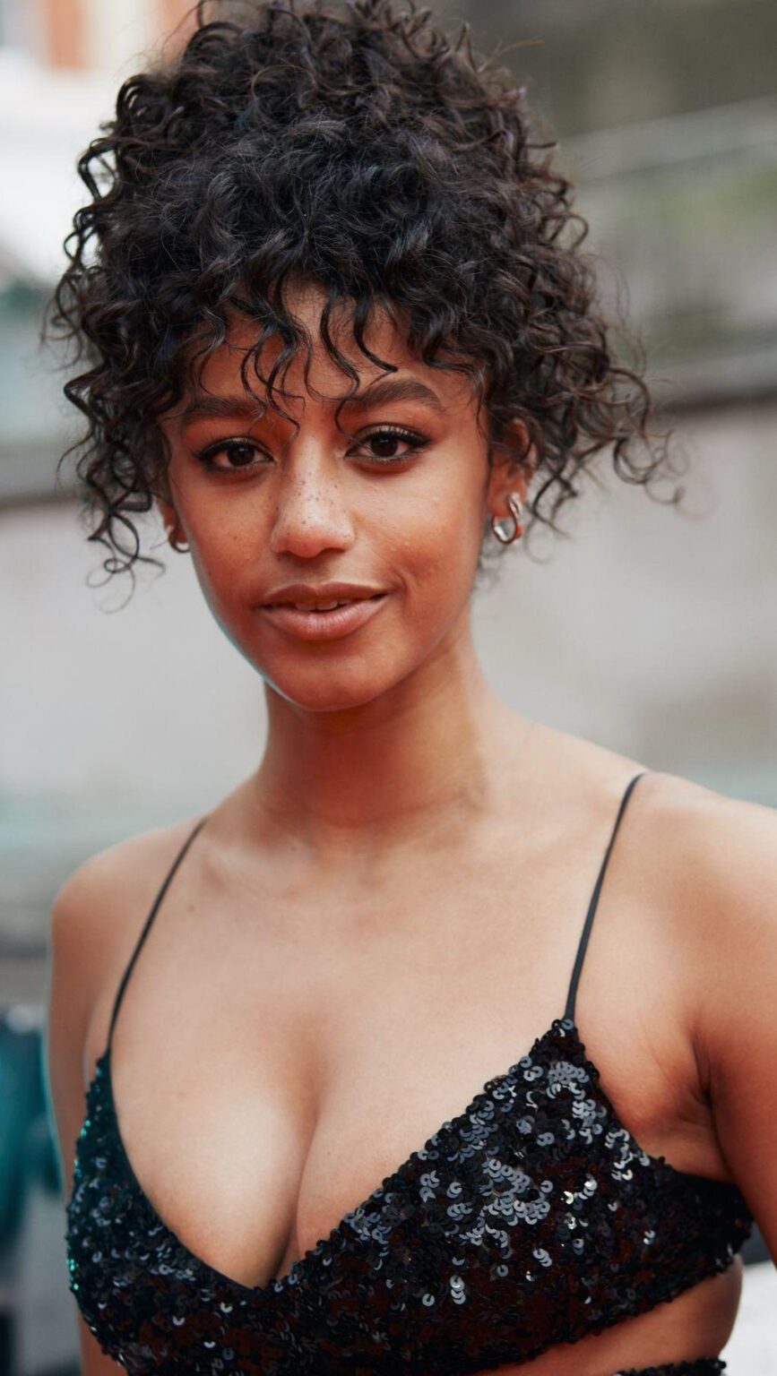 Shalom Brune-Franklin at the Bafta Film Awards (2022)