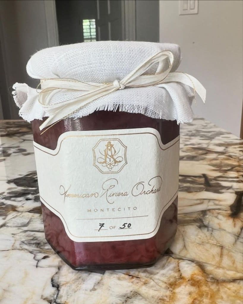 Meghan Markle’s homemade jam. @heatherdorak/Instagram
