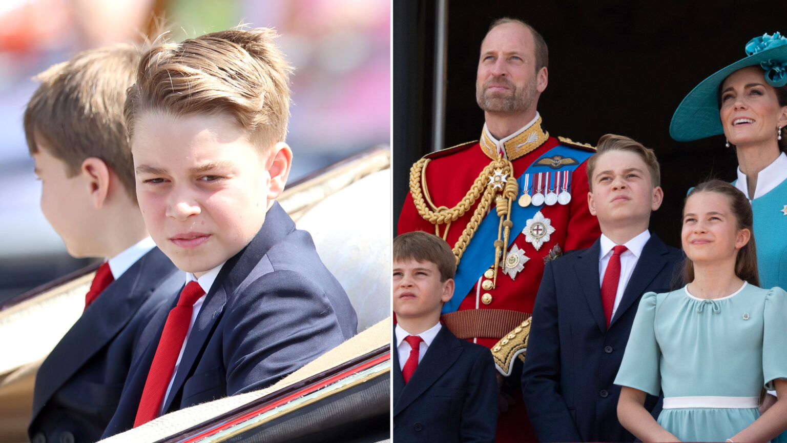 Expert Reveals Prince George’s Future as King Is Setting In Prince George wears a navy suit and red tie to attend Trooping the Colour 2025