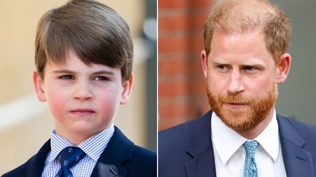 Prince Louis is following in uncle Prince Harry's footsteps as youngest sibling