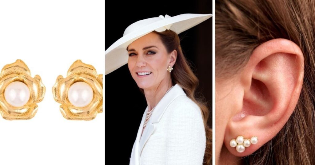 Princess Kate wore £75 pearl earrings – shop the look | Royal | News Princess Kate wore £75 pearl earrings – shop the look | Royal | News