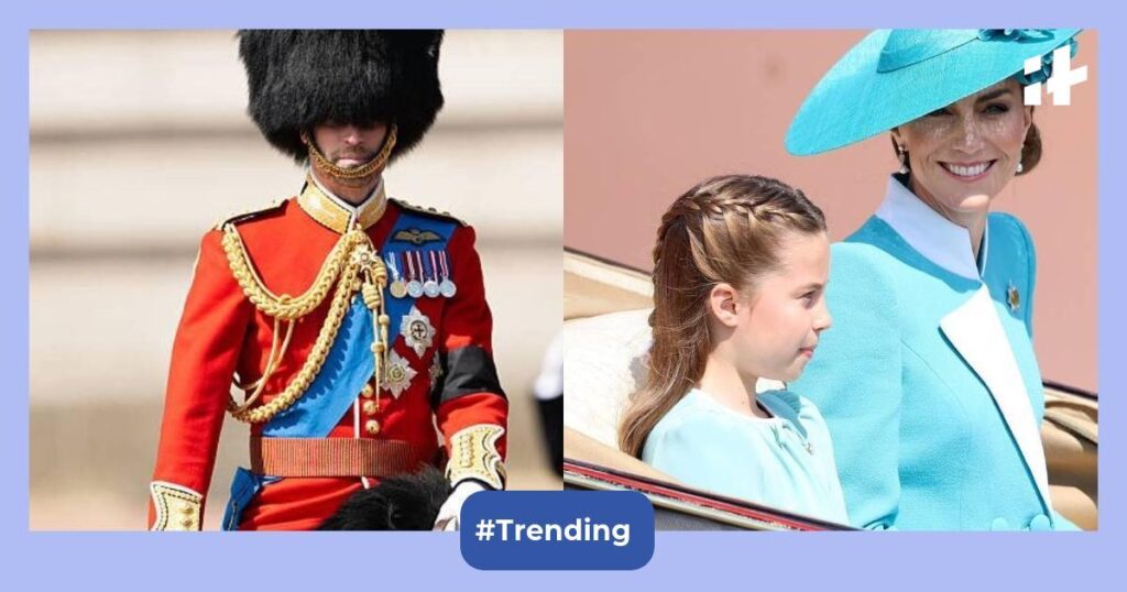 Prince William rides tall at trooping the colour as Princess Charlotte joins mum Kate Middleton after a ‘brutal’ year for royals