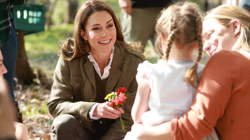 Kate and William join children visiting ancient forest on 14th wedding anniversary...