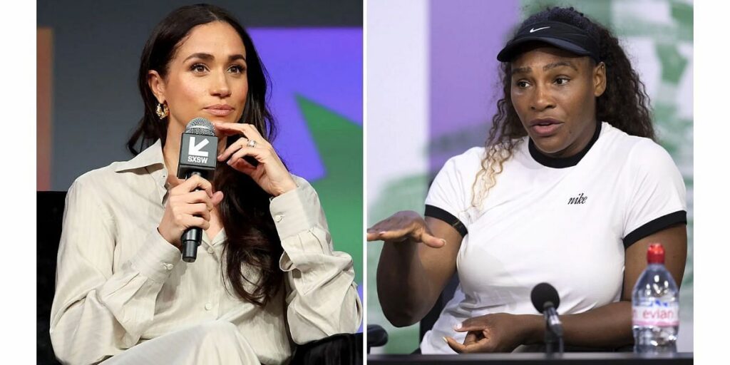 Any time I see her name attached, I don’t read it Meghan Markle (L) and Serena Williams (R) (Image Source: Getty)