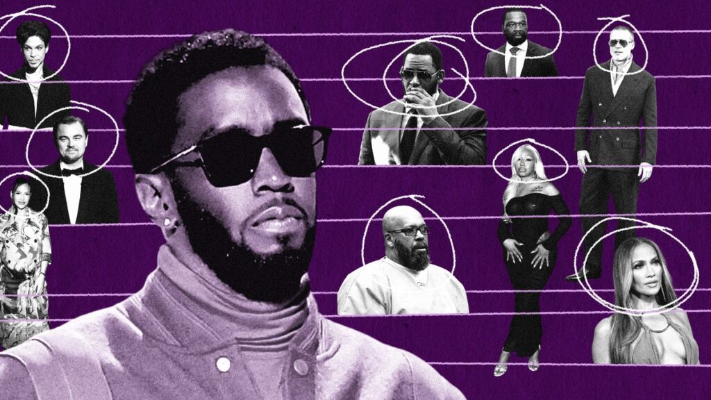 Diddy trial celebrities ranged from Beyonce to Brad Pitt and Kid Cudi