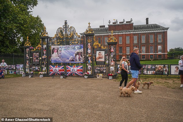Tributes to Diana were still being laid at Kensington Palace on the last anniversary of her death in August 2024