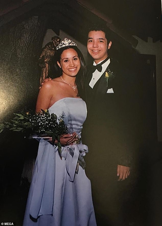 Thomas wanted the best for his daughter, forking out on private elementary and secondary schools, including the $17,650-a-year Immaculate Heart school. Meghan was crowned school homecoming queen in 1998, aged 17