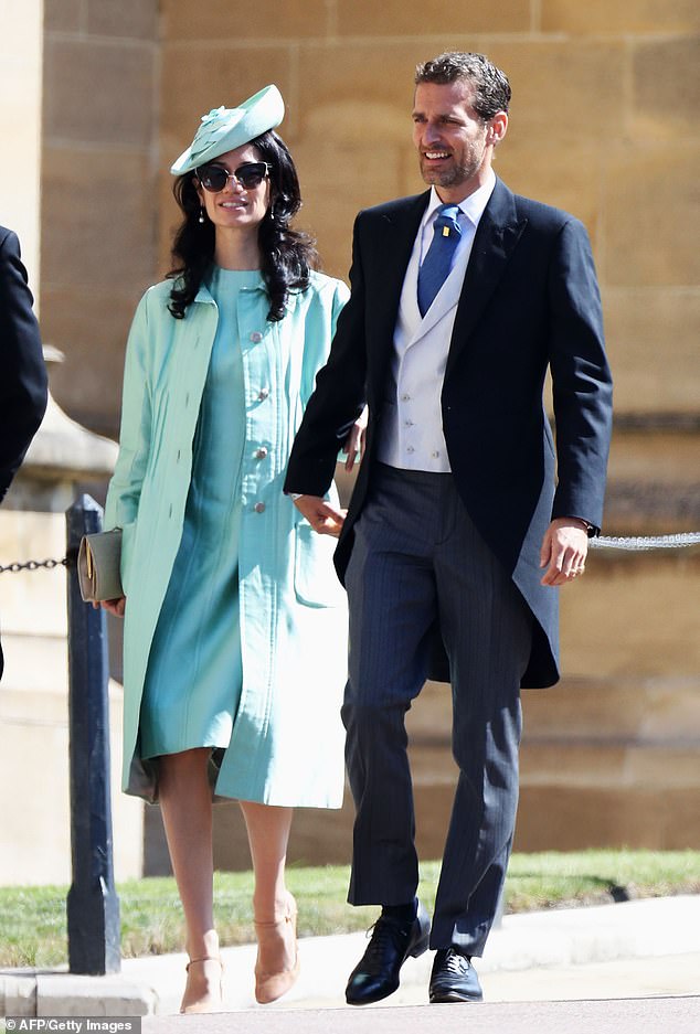 Giada Lubomirski and Alexi Lubomirski arrive at Meghan and Harry's wedding ceremony in May 2018