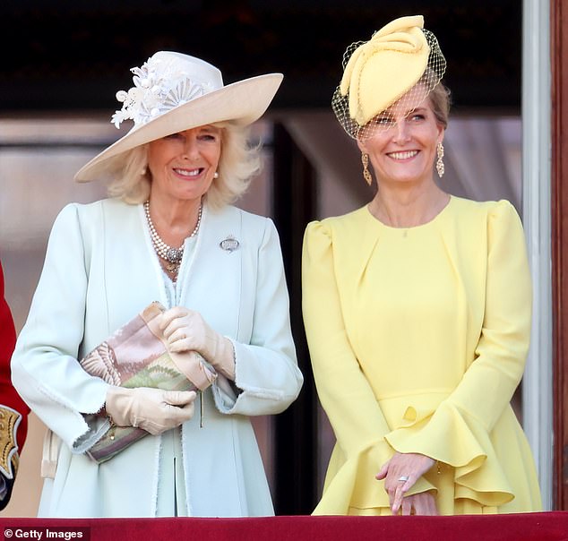 Sophie, Duchess of Edinburgh, embraced symbolic dressing in a cheerful buttercup yellow Beulah dress - a colour that offered a quiet show of support for Kate