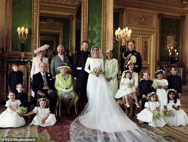 The official wedding photograph released by Meghan and Harry and taken by Alexi