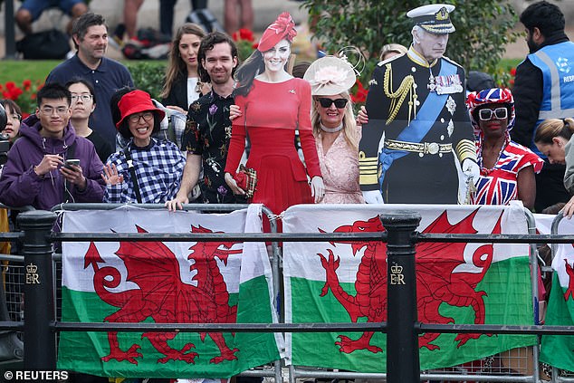 Fans of the royal family lined the Mall from early on Saturday morning to watch the parade