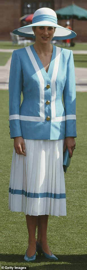 Princess Diana wearing Catherine Walker in 1992