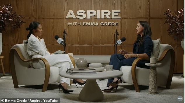 British-born businesswoman Emma - who is the co-founder of Kim Kardashian's billion-dollar Skims brand - spoke to Meghan about launching her lifestyle firm As Ever during the most recent episode of her Aspire podcast