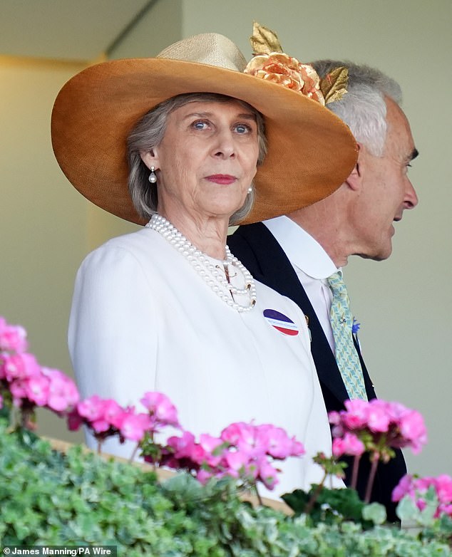 The Duchess of Gloucester ahead of the Queen's Vase on day two of Royal Ascot