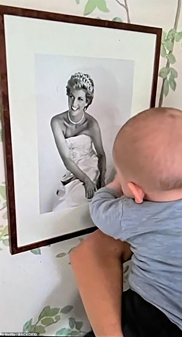 Meghan revealed in her Netflix series that she would show her children a picture of Princess Diana hanging in their home