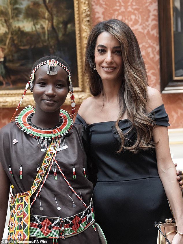 Human rights barrister Amal joined Alice from Kenya, winner of the Amal Clooney Woman’s Empowerment Award