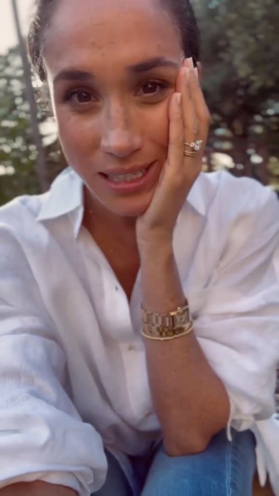 Meghan Markle in an Instagram video. @meghan/Instagram
