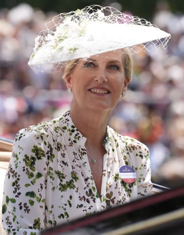 Andrew Matthews/PA Images via Getty Sophie, Duchess of Edinburgh in a carriage at Royal Ascot on June 19, 2025