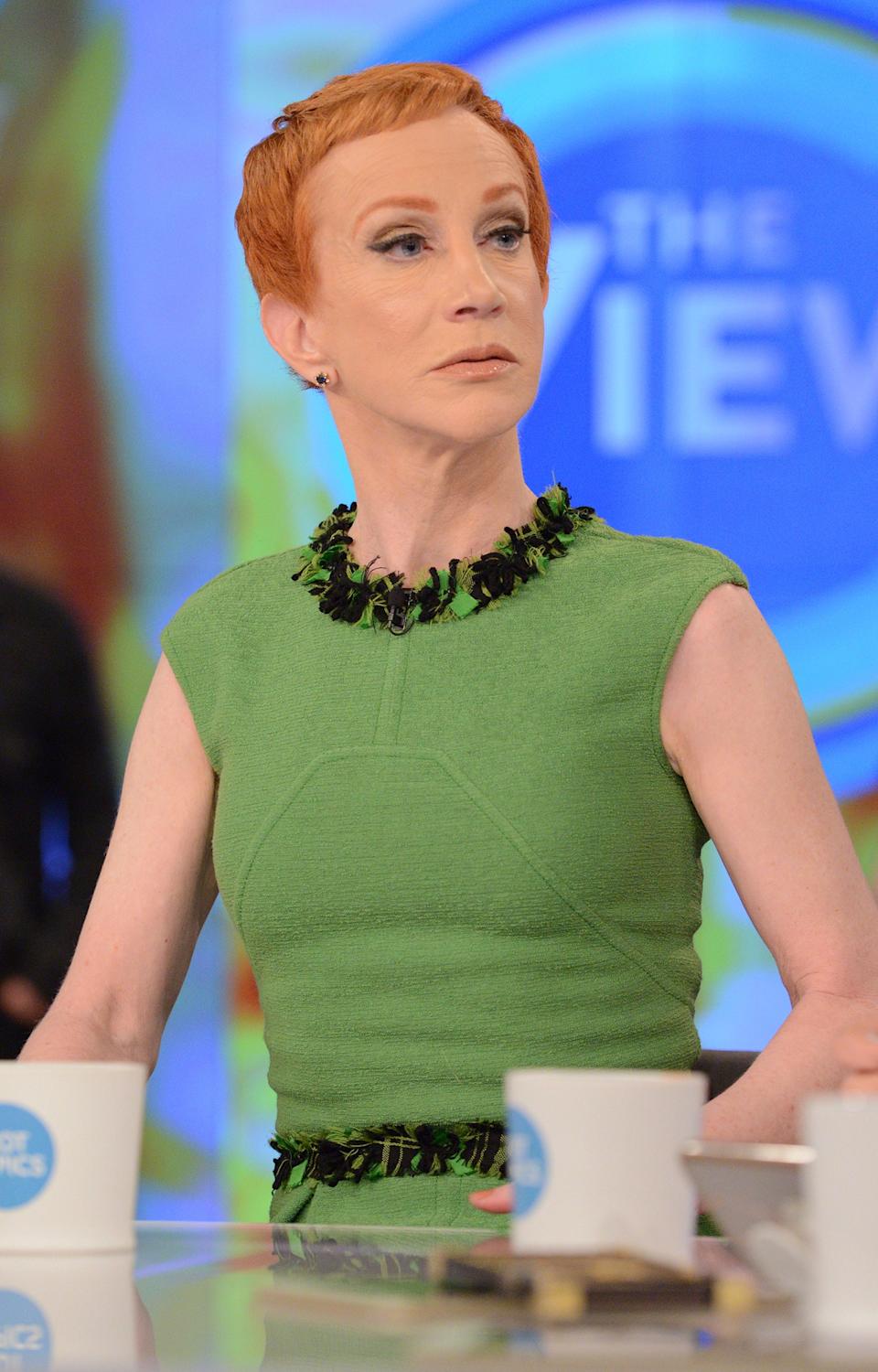 Kathy Griffin on a talk show