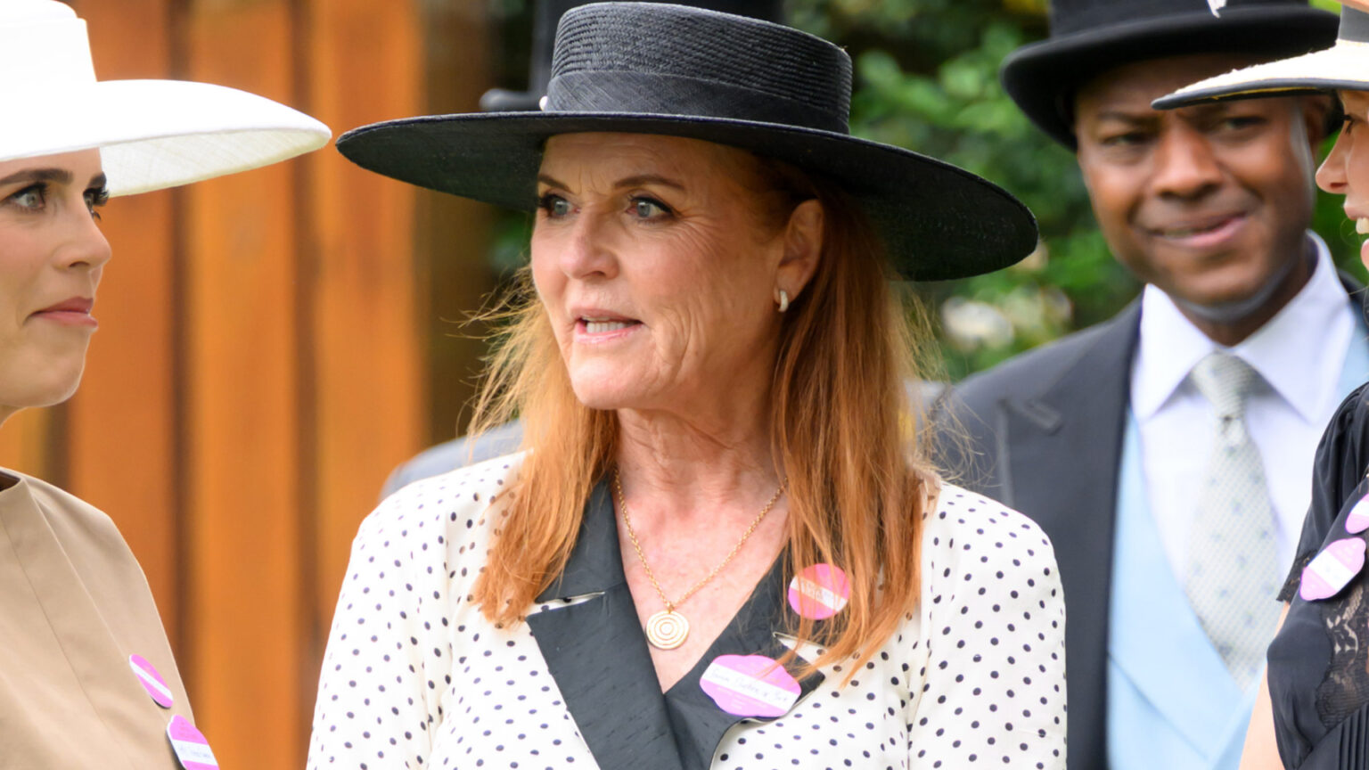 Sarah Ferguson Co-Signs the Polka-Dot Trend at Royal Ascot Sarah Ferguson wears a black and white polka dot dress to Royal Ascot 2025
