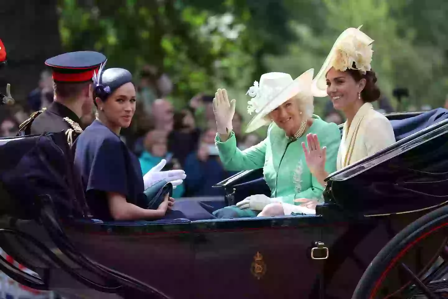 Harry claimed Meghan's joke didn't go down too well (Neil Mockford/GC Images)