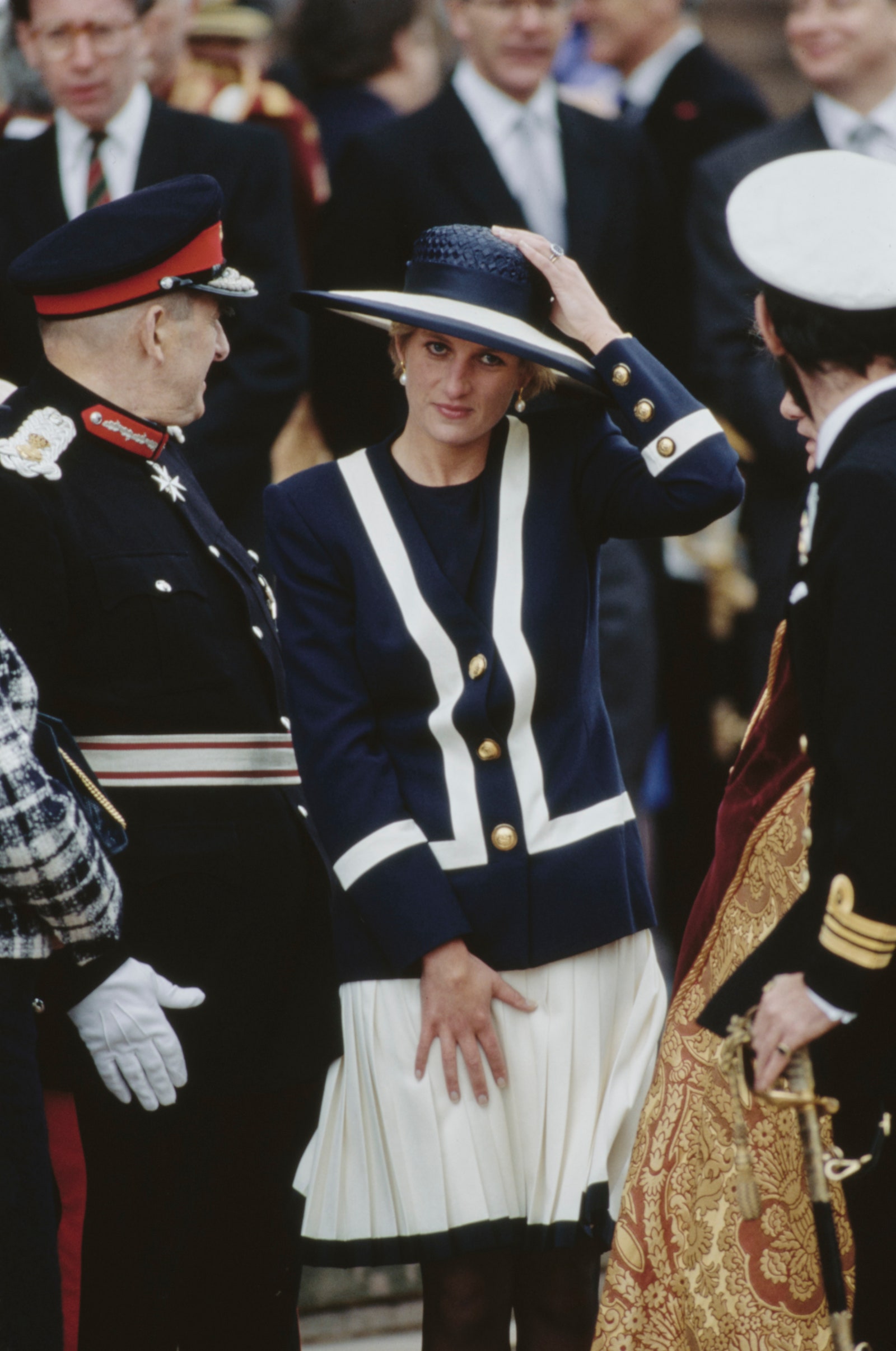 Image may contain Diana Princess of Wales Malcolm Rifkind Bolesław WieniawaDługoszowski Mark Esper and Person