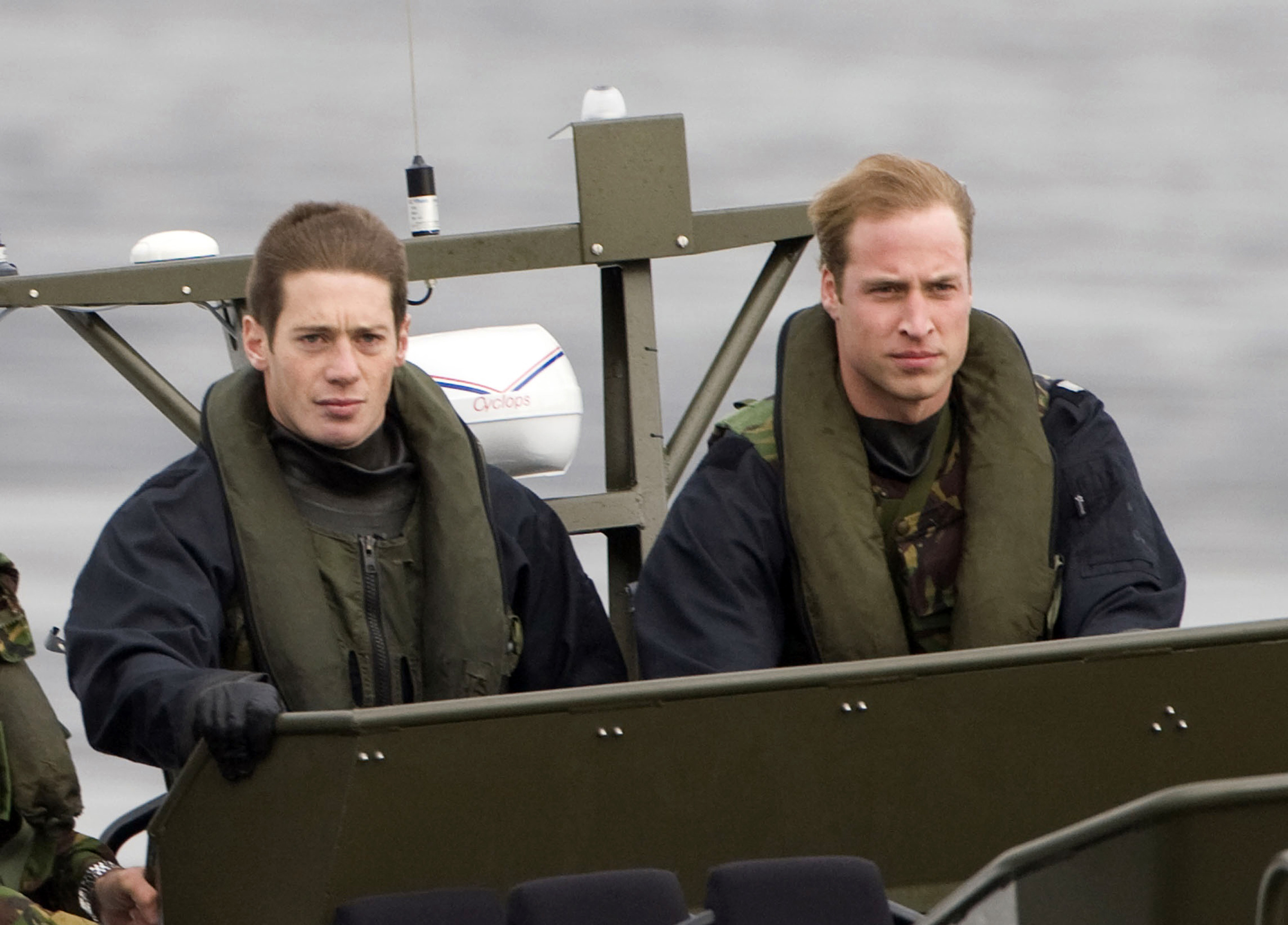 Prince William, the Commodore-in-Chief, Scotland and Submarines, during a visit to the Royal Navy Faslane base on October 19, 2007