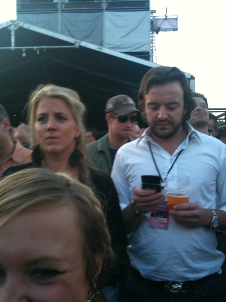 A group of people at an outdoor event.