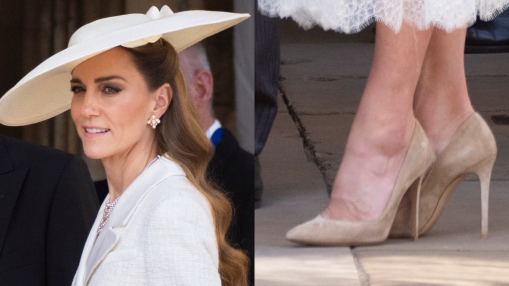 Kate Middleton Sticks With Gianvito Rossi Pumps for Royal Engagement Catherine, Princess of Wales attends the Order of the Garter service at St. George's Chapel, Windsor Castle on June 16, 2025 in Windsor, England.