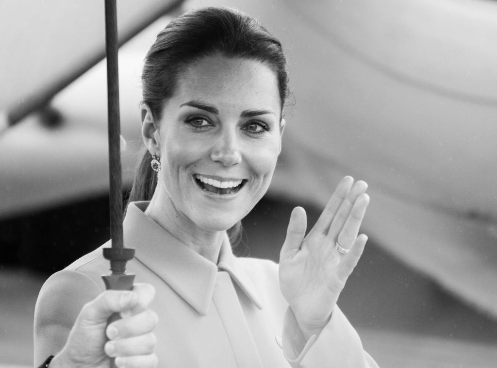 Her Royal Highness The Duchess of Cambridge, Countess of Strathearn and Lady Carrickfergus (April 2014).

