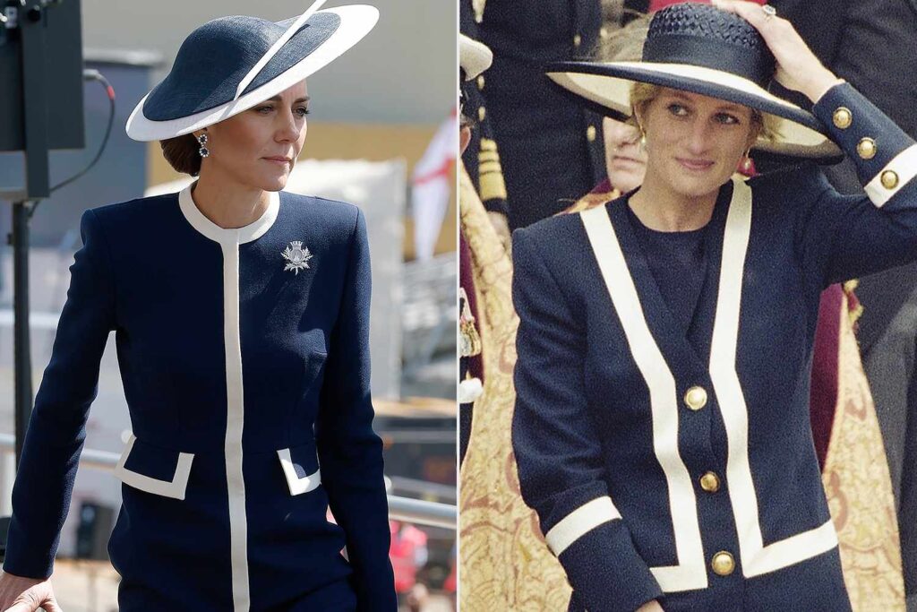 Kate Middleton Channeled Princess Diana in Nautical Outfit with Diana’s Earrings Kate Middleton Channeled Princess Diana in Nautical Outfit with Diana's Earrings