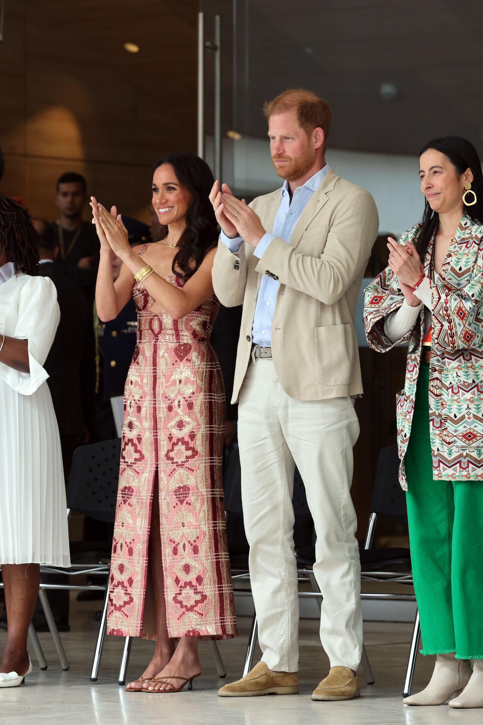 Image may contain Prince Harry Duke of Sussex Meghan Duchess of Sussex Clothing Footwear Shoe High Heel and Adult