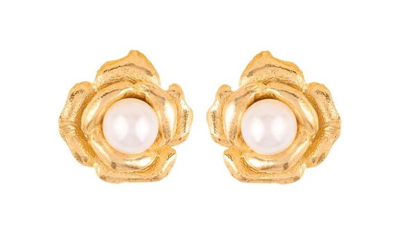 Susan Caplan gold and pearl earrings Susan Caplan gold and pearl earrings