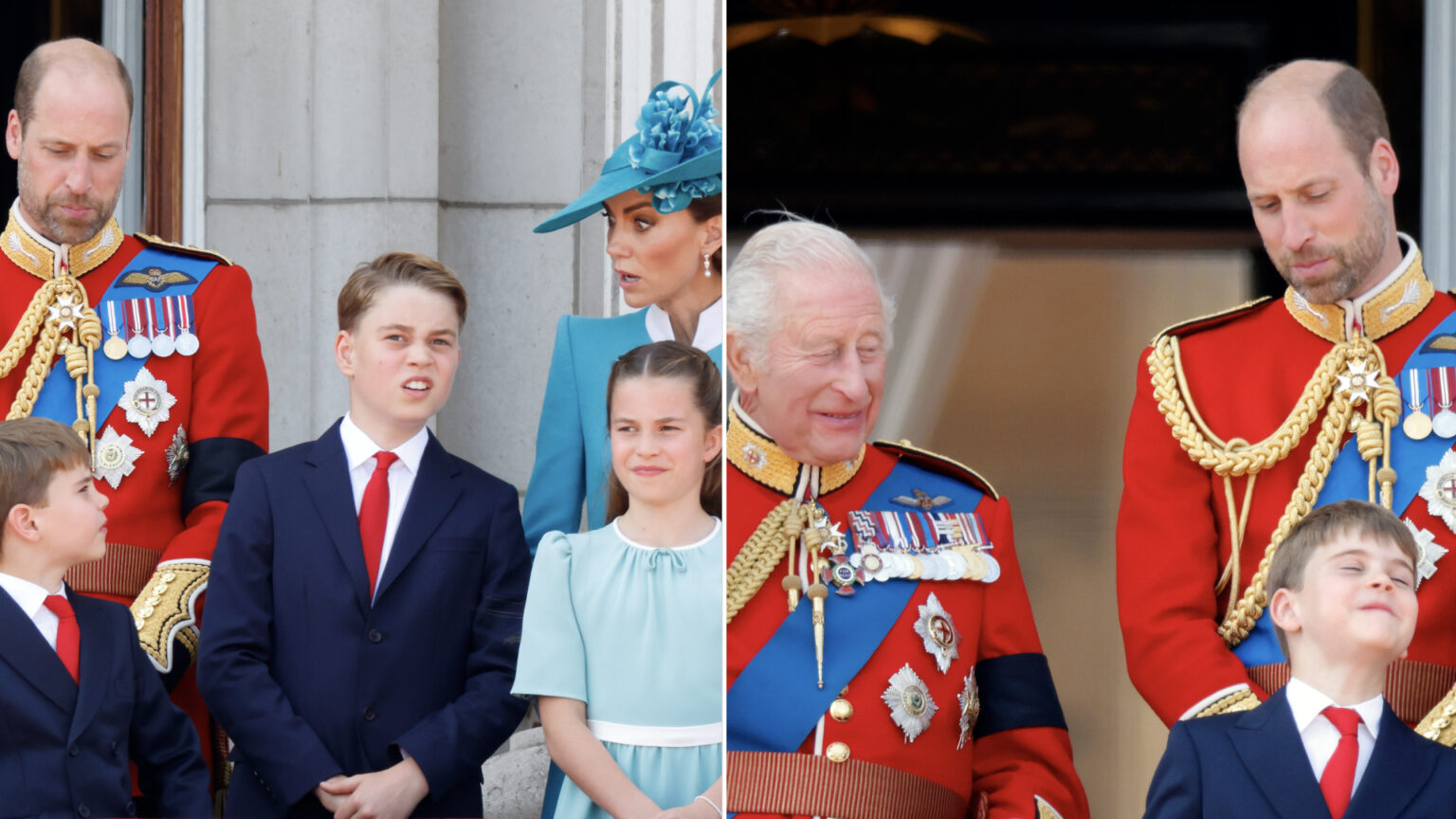 Why Prince Louis Was Scolded by Kate Middleton and George King Charles laughs at Prince Louis's cheeky behavior at Trooping the Colour while Kate Middleton scolds her youngest son