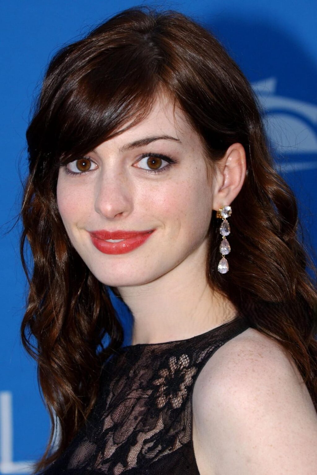 Anne Hathaway at the Stephen Sondheim's 75th Birthday Concert. July 8, 2005.