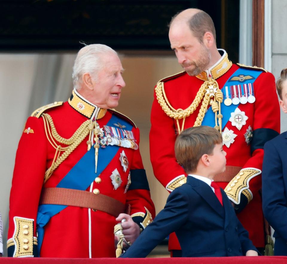 Following the flypast, King Charles gushed over the military parade to Prince William. Getty Images