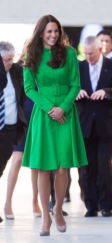 Getty Kate Middleton in Catherine Walker on April 24, 2014