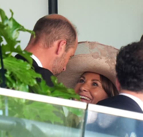 James Manning/PA Images via Getty Prince William and Carole Middleton chat at the Royal Ascot on June 18, 2025