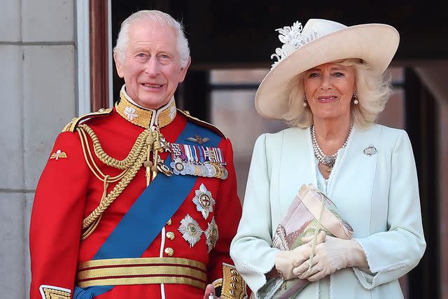 Chris Jackson/Getty  King Charles and Queen Camilla at Trooping the Colour on June 15, 2024.
