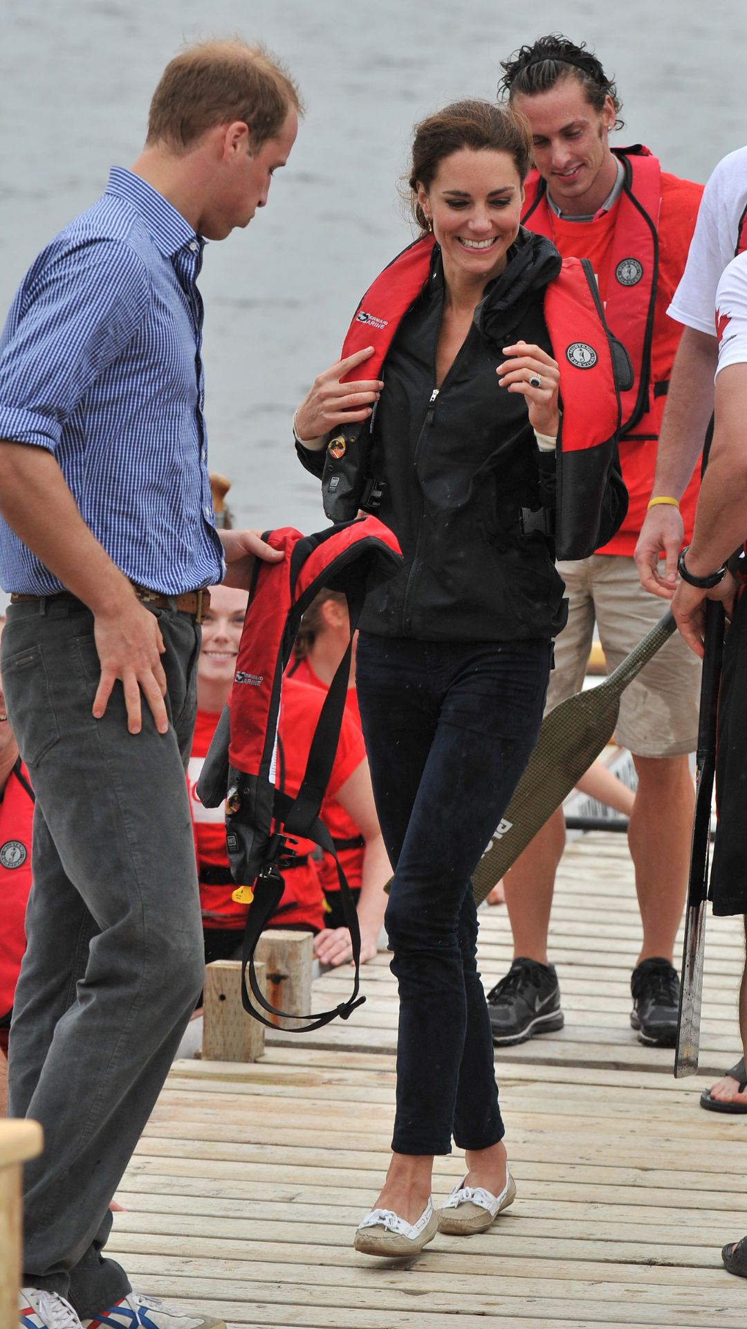 Kate Middleton wearing boat shoes