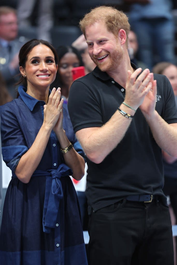 Meghan Markle and Prince Harry at the Invictus Games in Germany in 2023. Getty Images for the Invictus Games Foundation