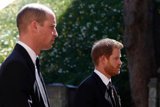 Getty Prince William and Prince Harry on April 17, 2021