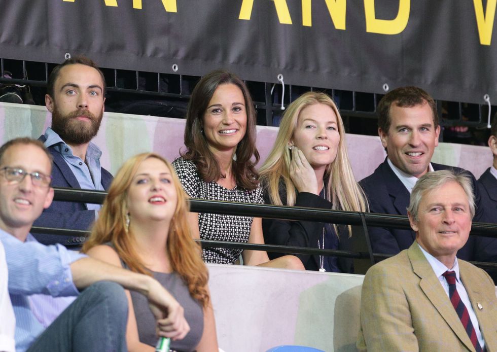 James Middleton, Pippa Middleton, Autumn Phillips and Peter Phillips