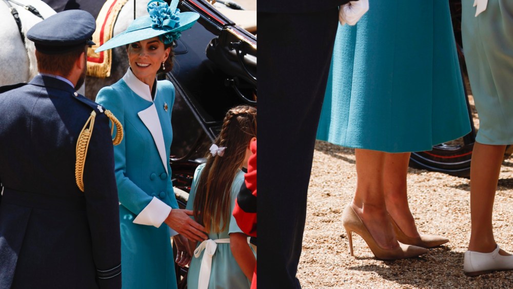 Kate Middleton wears Gianvito Rossi at Trooping the Colour 2025