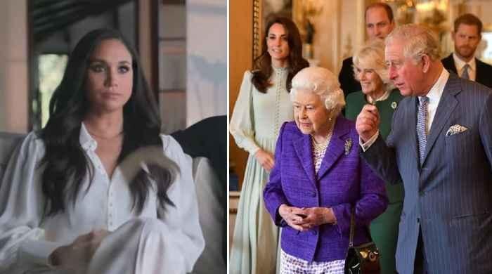 ‘Real reason’ Meghan was ‘banned’ from emergency royal meeting with Harry 'Real reason' Meghan was 'banned' from emergency royal meeting with Harry