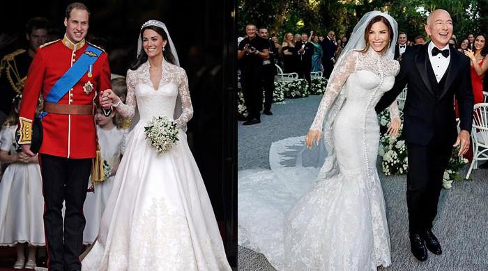 Jeff Bezos, Lauren Sanchez remind fans of Prince William, Kate Middleton's wedding