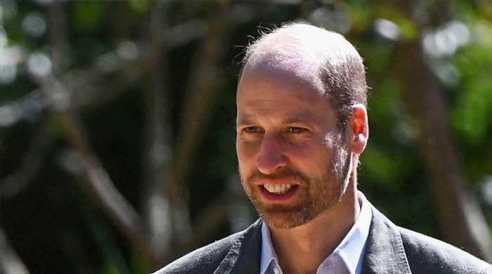 Star wife of Prince William's friend spotted outside theater honouring king